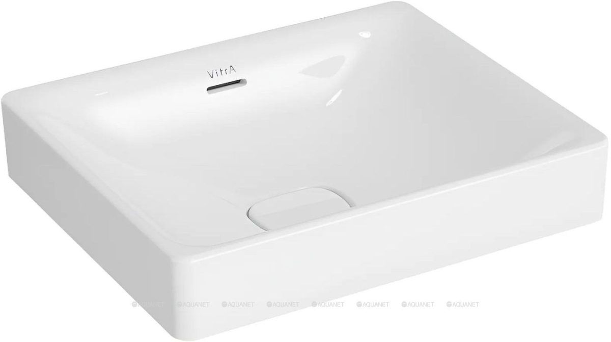 Раковина-чаша VitrA Metropole 50 см прямоугольная с донным клапаном 7534B003-0673