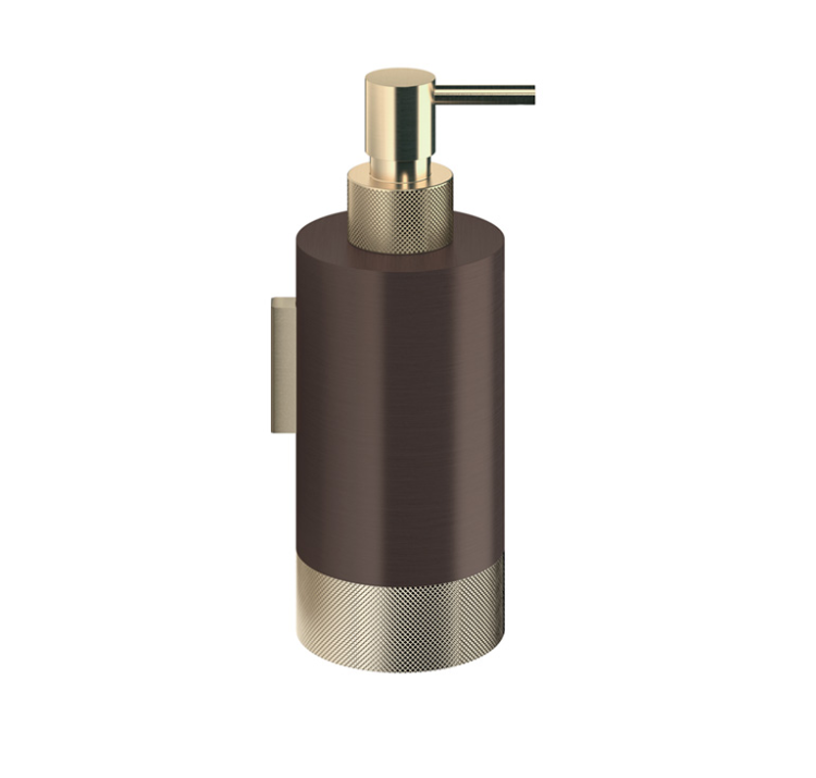 Дозатор для жидкого мыла Decor Walther Club 65х75х175 мм темная бронза/золото матовое 0855941