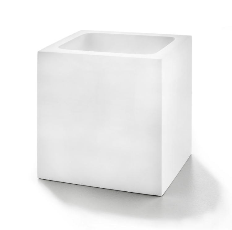 Стакан для зубных щеток 3SC BeMood 100х80х100 мм белый BEMW03A