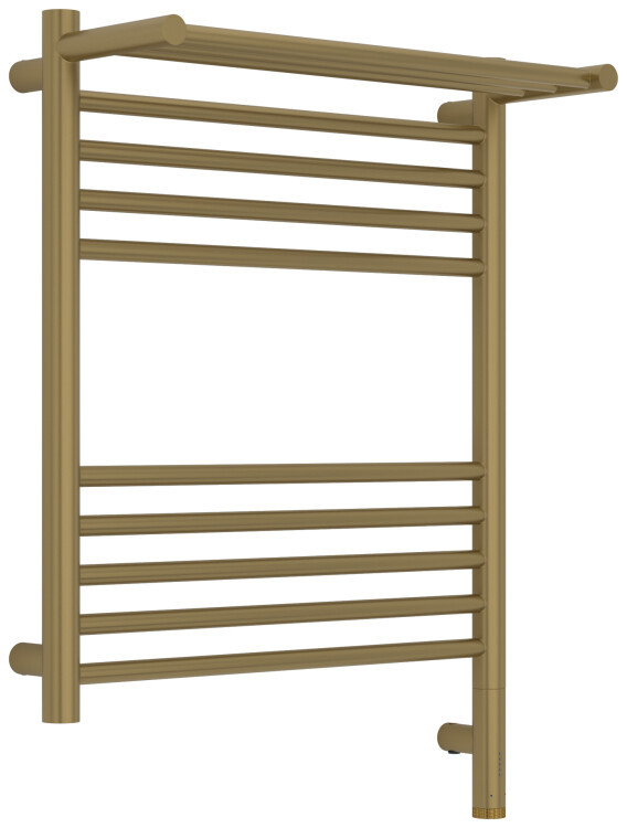Полотенцесушитель электрический Сунержа Богема 3.1 с 1 полкой 724х532 мм МЭМ нижнее справа золотой шёлк 32-6007-6050