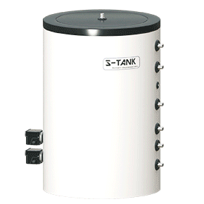 Водонагреватель комбинированного нагрева S-Tank FRESH 200 с ТЭН 15 кВт и теплообменником FRESH 200 15