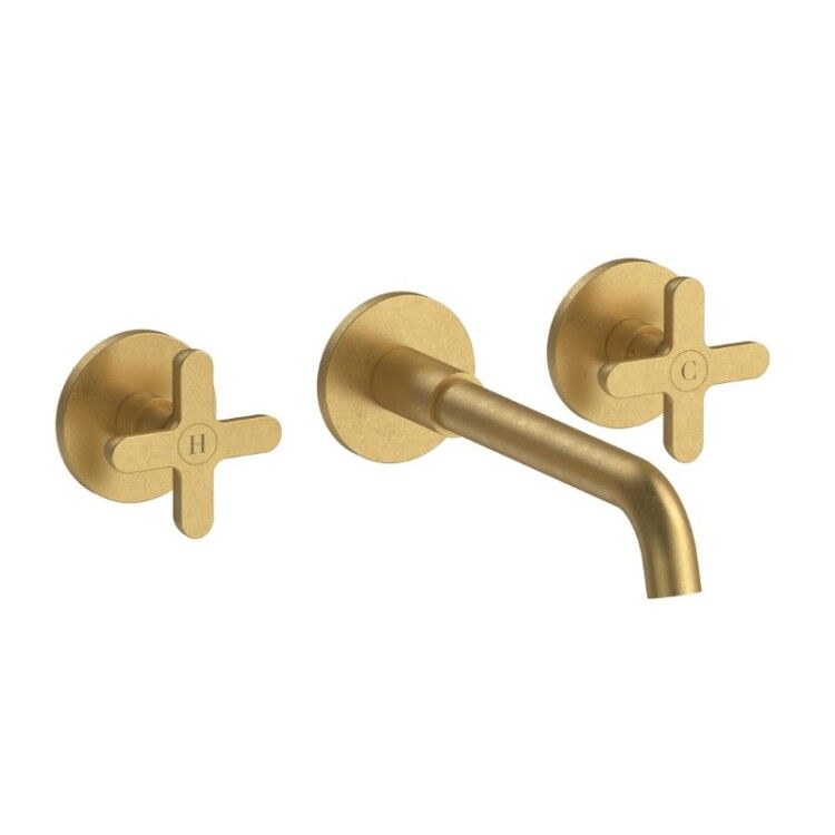Смеситель для раковины Fantini Icona Classic встраиваемый двухвентильный Pure Brass PVD 53Q7R010B
