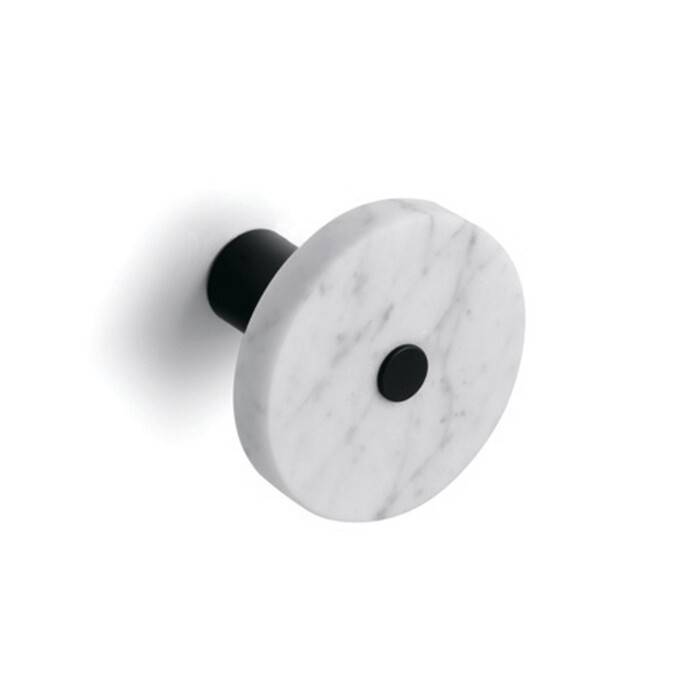 Крючок для ванной Bertocci Cararino 110x110x80 мм белый мрамор/хром 12447110000