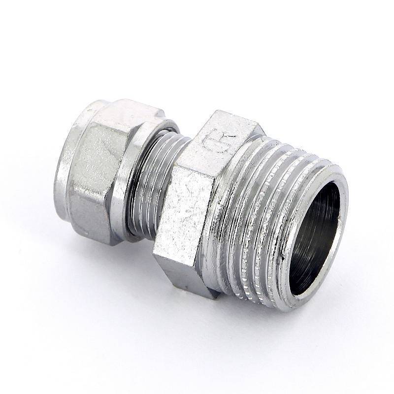 Муфта обжимная Tiemme хромированная 10х1/2 НР 1130024