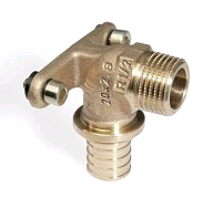 Угольник настенный REHAU RAUTITAN RX+ 16-R 1/2 НР бронза 14563643001