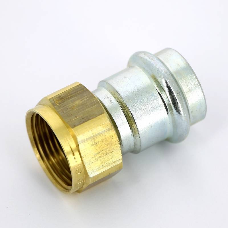 Муфта пресс Viega Prestabo с накидной гайкой 22х3/4 оцинкованная сталь 693091