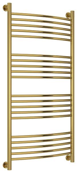 Полотенцесушитель водяной Сунержа Богема+ с полкой 600x1200 мм золото 03-0221-1260
