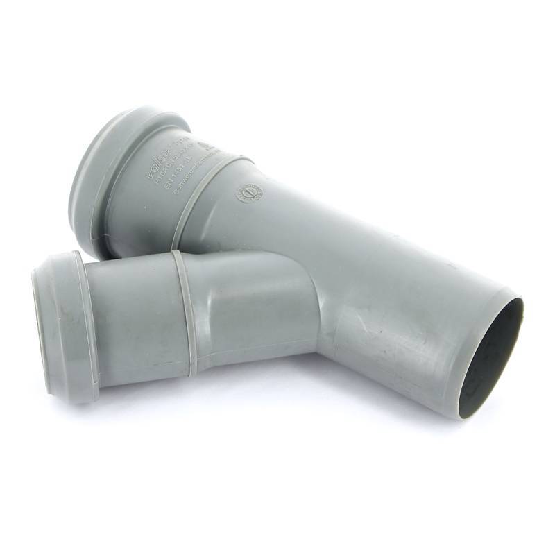 Тройник канализационный Sinikon Стандарт 50x40 мм 45° 510007