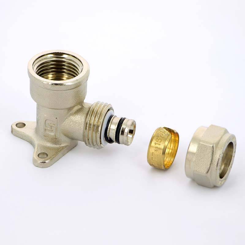 Водорозетка обжимная Uni-Fitt 16x1/2 никелированная 670N6200