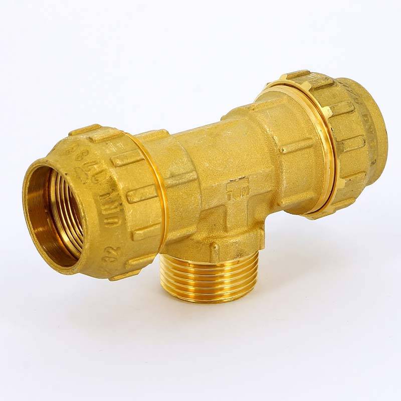 Тройник обжимной с наружной резьбой Tiemme 32х1х32 3400167