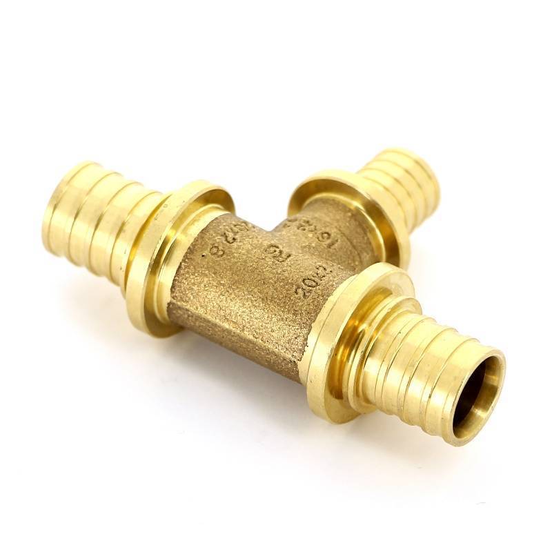 Тройник надвижной REHAU RAUTITAN RX 20х16х20 мм бронза 1377730