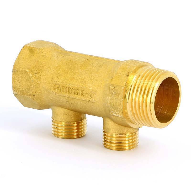 Коллектор проходной Tiemme 2 выхода 1 x 1/2 HP-HP 36 мм 1910020