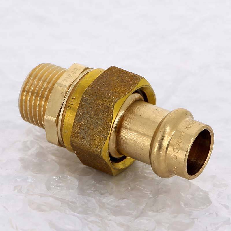 Муфта разъёмная пресс-Н бронза Viega Sanpress 15x1/2 120108