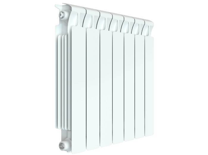 Радиатор биметаллический RIFAR Monolit 500 7 секций боковое подключение белый R-MN-500-07 RAL 9016