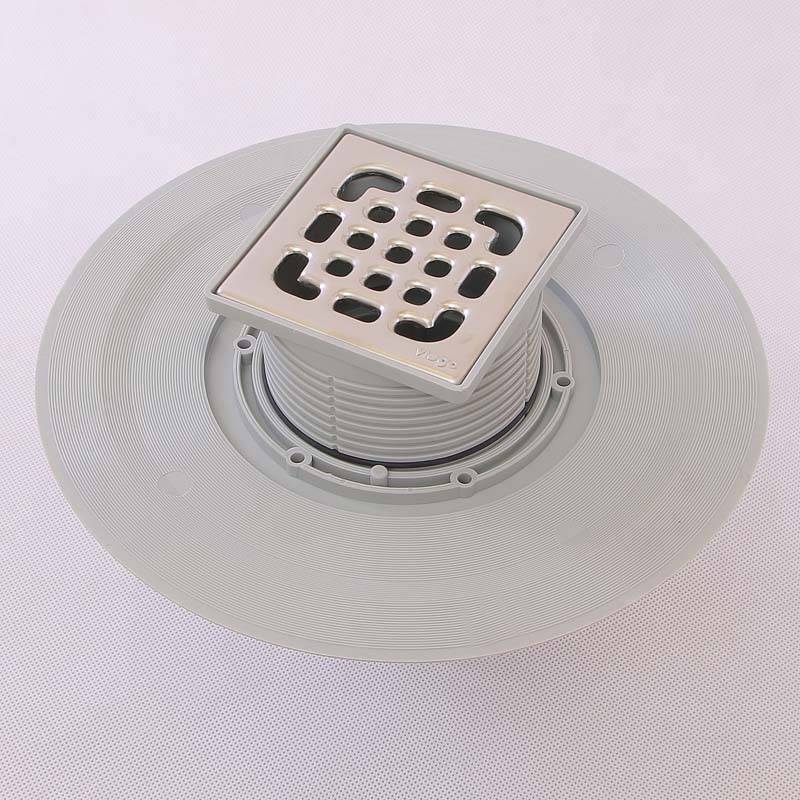 Трап Viega Advantix 100x100 мм вертикальный выпуск 50 мм с вращающейся насадкой 556914