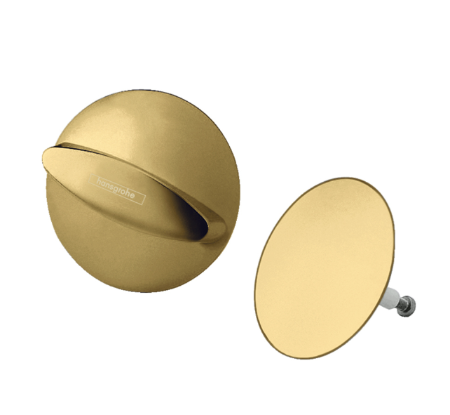 Крышка слива-перелива Hansgrohe Flexaplus полированное золото 58185990