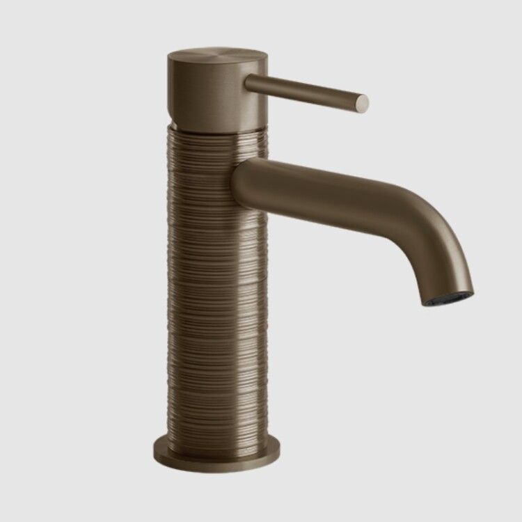 Смеситель для раковины Gessi Trame однорычажный Deep Bronze Brushed PVD 54302#791