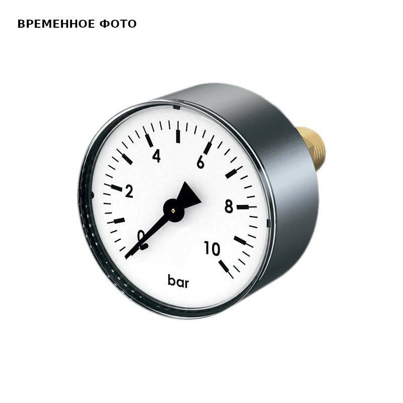 Манометр аксиальный BWT 10 бар 50 мм 1/4 для фильтра Protector mini HWS 84654