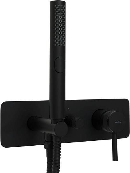 Смеситель для ванны с душем Allen Brau Priority со встроенной частью черный матовый 5.31009-31