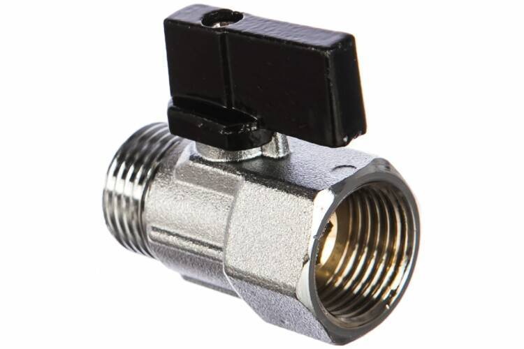 Кран шаровой Oventrop Mini 1/8 НВ ручка-бабочка EV931818