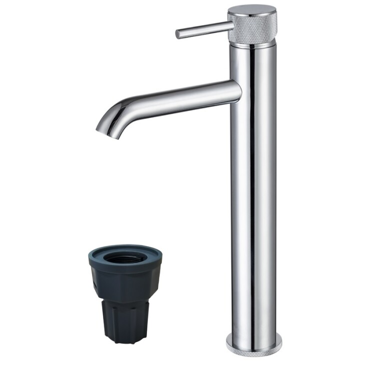 Смеситель для раковины Splendy Passion высокий однорычажный хром черный PA201305GK1BC