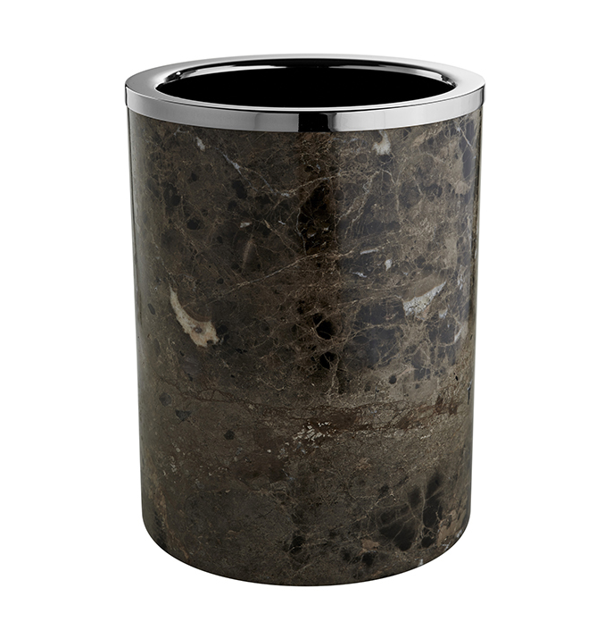 Урна 3SC Palace 200x200x280 мм мрамор Emperador Dark/хром PA65AEMSL