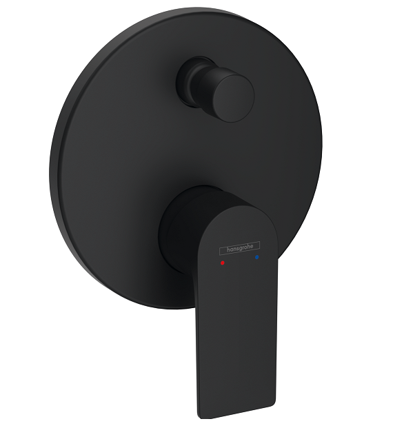 Смеситель для душа Hansgrohe Rebris E однорычажный внешний монтаж черный матовый 72468670