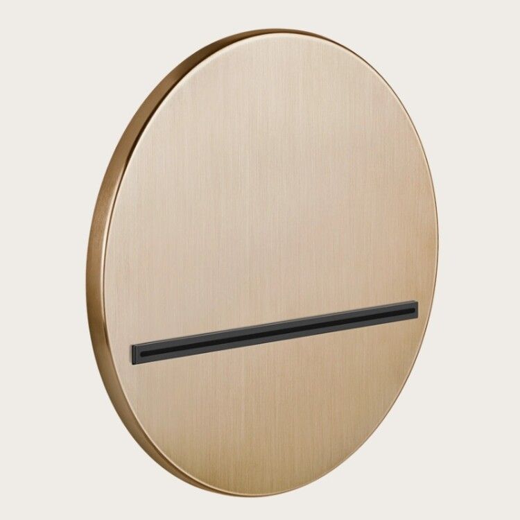 Излив Gessi Cascata настенный встраиваемый водопад цвет Warm Bronze Brushed PVD 65295726