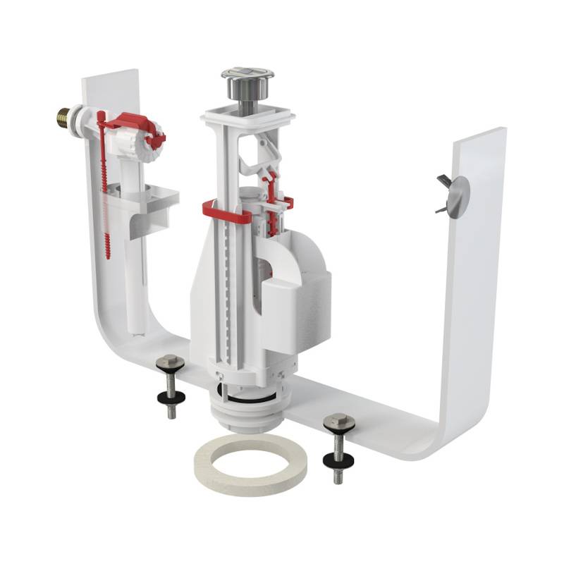 Выпускной комплект Alcaplast с двойной кнопкой и впускным механизмом A16 1/2 хром SA08AK 1/2