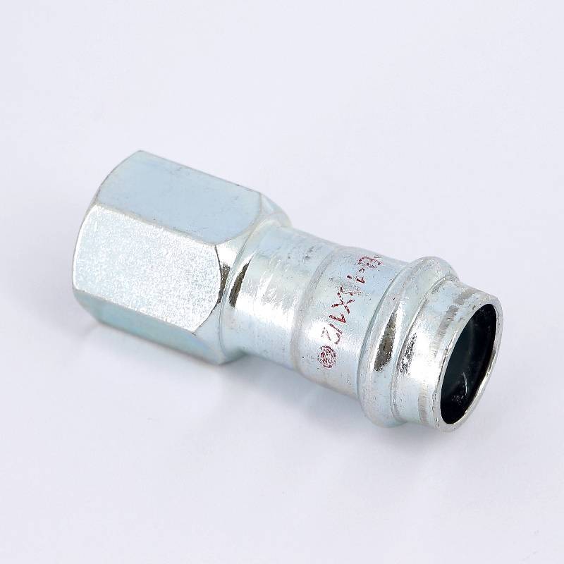 Муфта переходная IBP >B< Press Carbon 18 мм х 1/2 ВР оцинкованная сталь PC4270G0180400