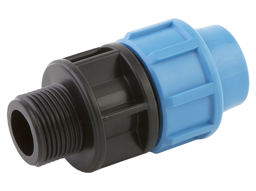 Муфта ПНД ДЖИЛЕКС переходная с наружной резьбой 25х3/4 1011666