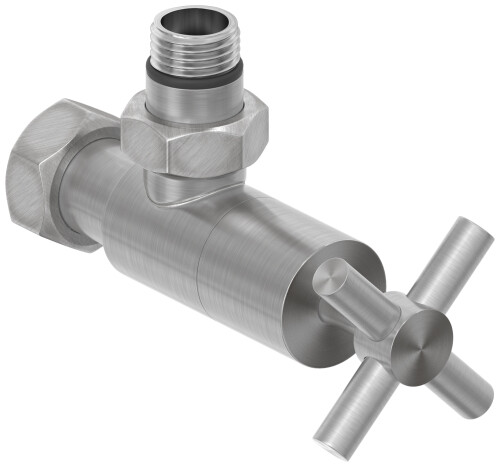 Вентиль Сунержа угловой Крест G 1/2 x G 3/4 сатин 07114081234