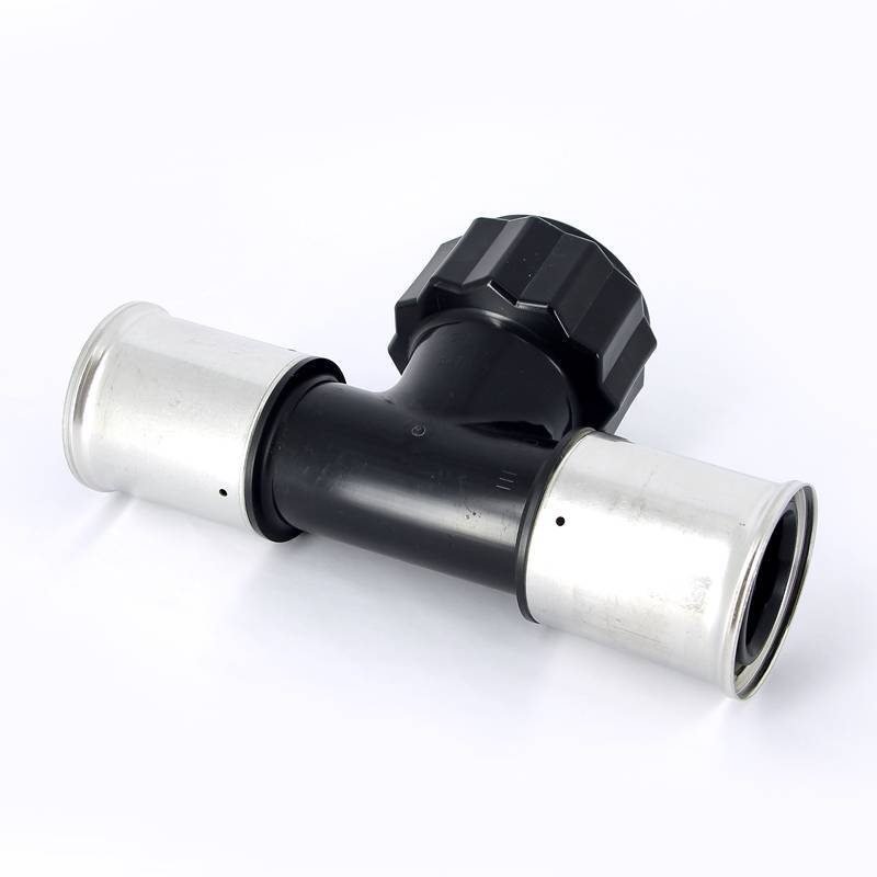 Тройник пресс с внутренней резьбой Henco PVDF 63х2х63 мм 13PK-631063