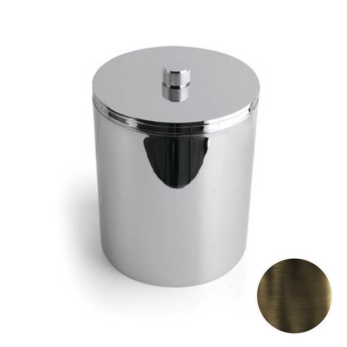 Ведро мусорное Bertocci Officina 01 200х200х300 мм темная бронза 12775258800