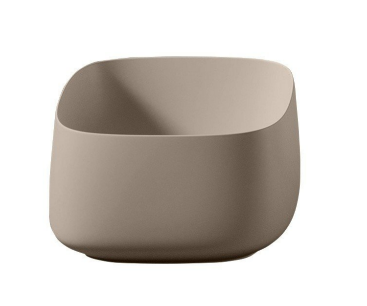 Раковина накладная Artceram Cognac Quadro 430x430x225 мм с донным клапаном Brown matera COL006 41 00 / ACA038 41 00