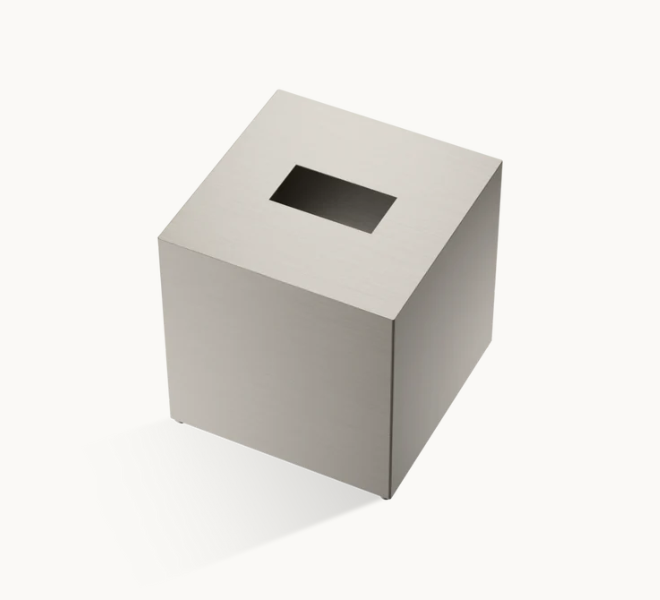 Салфетница Decor Walther STONE 130x130x140 мм Nickel Satinato 0845634