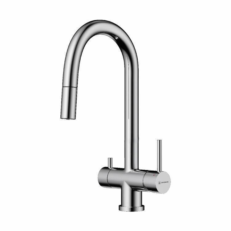 Смеситель для кухни OMOIKIRI Akita-S однорычажный с вытяжным изливом и каналом для фильтра хром 4994330