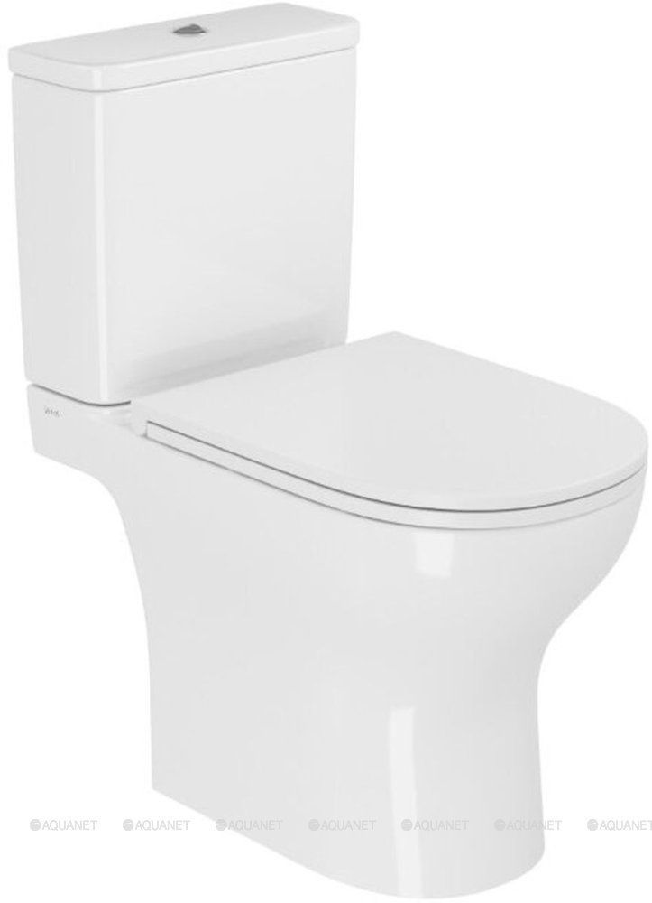 Унитаз-компакт Villeroy & Boch Memento 2.0 напольный безободковый Vortex с сиденьем Soft-close 9889B003-7200