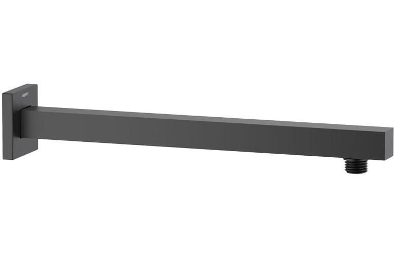 Держатель верхнего душа настенный Aquatek 350 мм матовый черный AQ2175MB