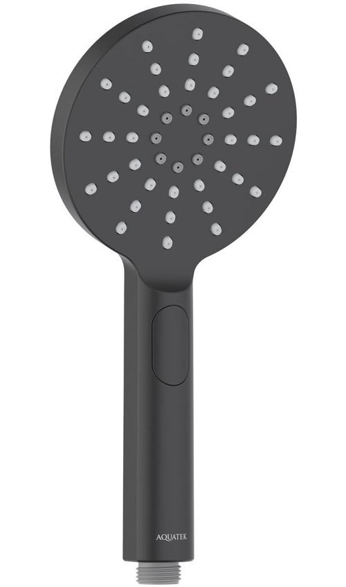 Ручной душ Aquanet Оберон Select 120 3jet матовый черный AQ2006MB