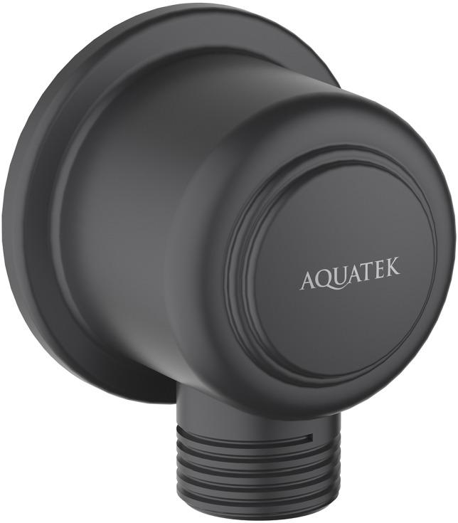 Шланговое подсоединение Aquatek КЛАССИК матовый черный AQ2461MB