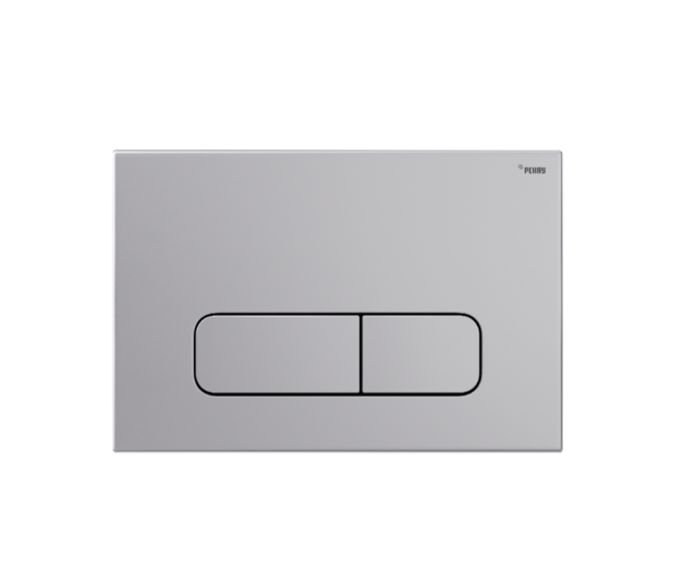 Панель смыва, РЕХАУ, NOVA ELLIPSE 001, для унитаза, шгв 245-12.6-165, с овальными клавишами, пластик, цвет-серебристый матовый