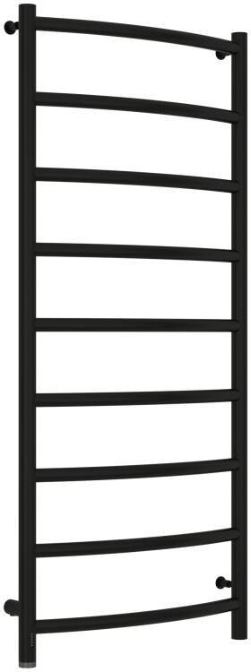 Полотенцесушитель водяной Сунержа Галант 4.0 1200x500 мм левое подключение черный матовый 31-0830-1250