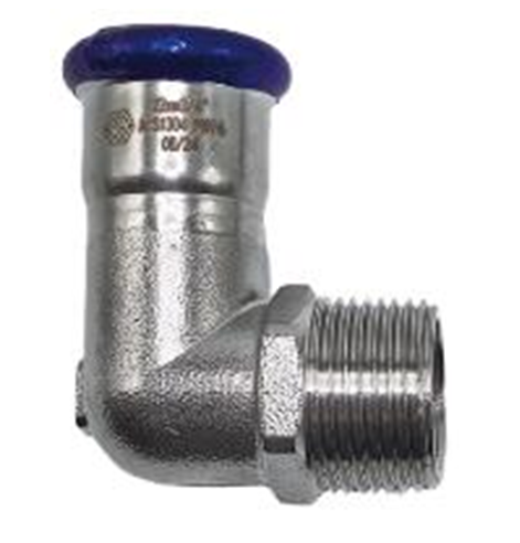 Угольник 90° Hogert 15х1/2 Н нержавеющая сталь SS5370404