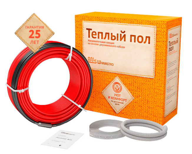 Кабель нагревательный двужильный Warmstad WSS 95 м 1360 Вт 2206188