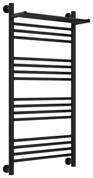 Полотенцесушитель водяной Сунержа Богема+ с 1 полкой 500x1000 мм глубокий черный 9005-0223-1050