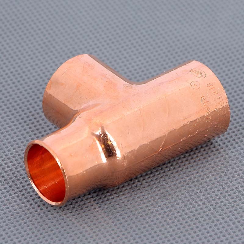 Тройник медный под пайку Viega 22х22х18 мм 104702