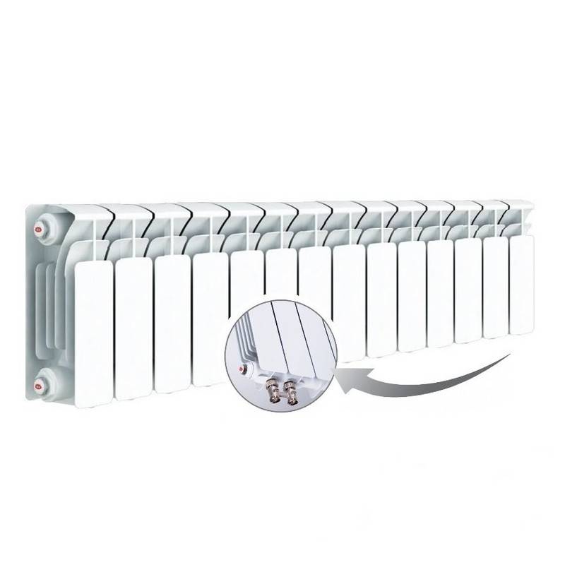 Радиатор биметаллический Rifar Base 200 14 секций нижнее правое подключение R20014НПП