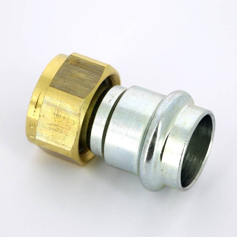 Муфта пресс Viega Prestabo с накидной гайкой 22х3/4 оцинкованная сталь 693091