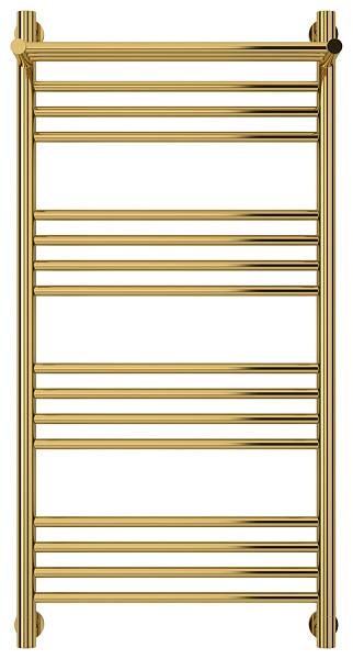 Полотенцесушитель водяной Сунержа Богема+ с 1 полкой 500x1000 мм золото 03-0223-1050
